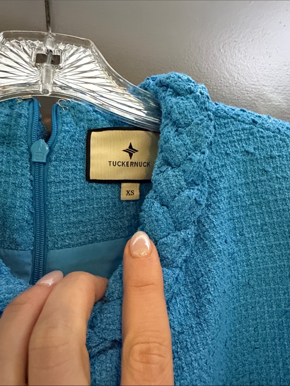 Tuckernuck Bright Turquoise Braided-Trim Mini Dress - Picture 2 of 3